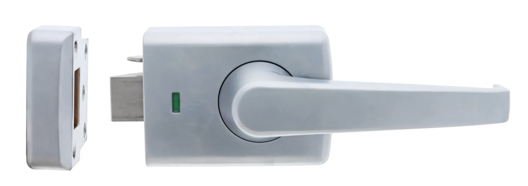 Lever Deadlatch - Satin Steel